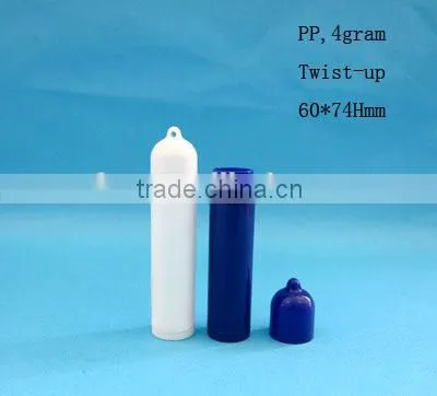 Round plastic lip balm container,Plastic lip balm stick container 5g
