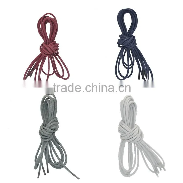 Polyester Round Wax rope custom shoe lace