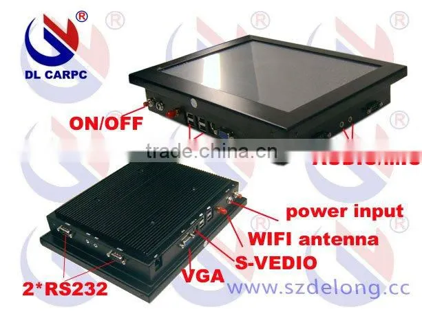 Hot sales pos system fanless 10.4 inch all in one touch PC for car