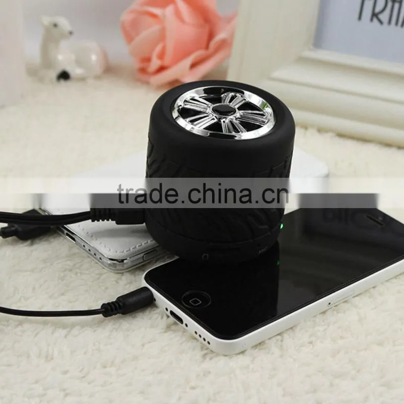 2015 portable rohs bluetooth speaker with round shape