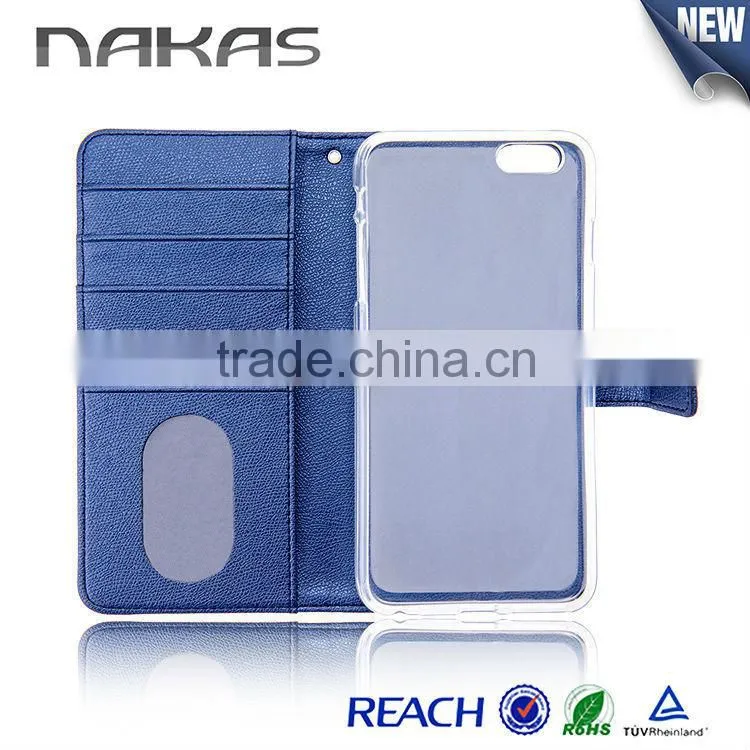 Case For Samsung Galaxy S6, China Supplier Wallet Design Cover PU Leather Mobile Phone Case For Iphone 6, 6 plus