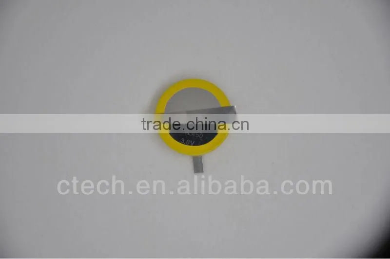 3.6v li-ion button rechargeable battery lithium ion battery