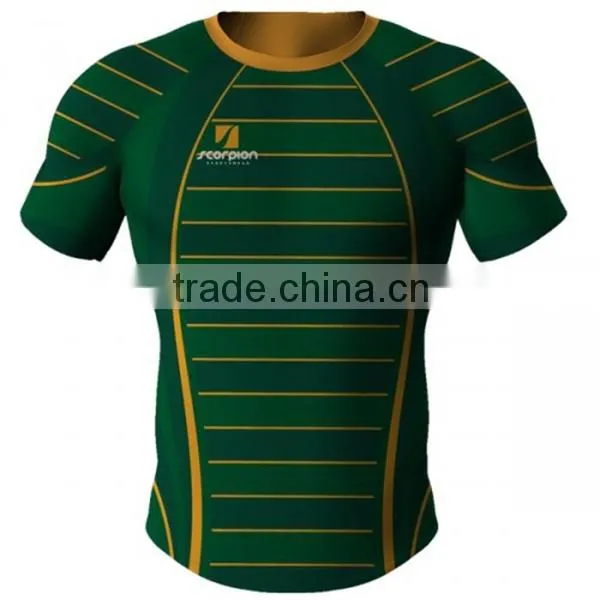 Blank Rugby League Football Jersey/Short Sleeve Rugby Jersey/Rugby Teamwear