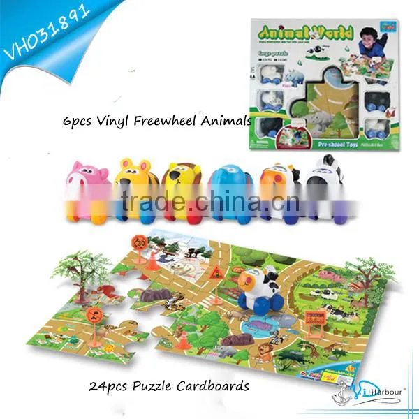 New Kids Toys for 2015-Puzzle Toys And Vinyl free wheel car