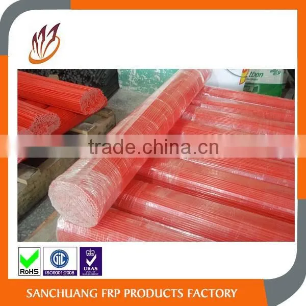 Dia.5mm*48"red flexible fiberglass rods in the U.S.A market