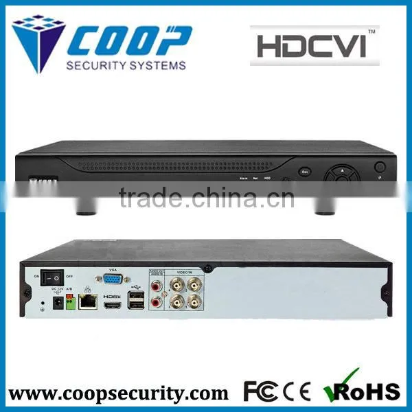 Smart Phone Network Monitoring Home Security System 4Ch HD CVI Kit Cheap Outdoor DVR kit