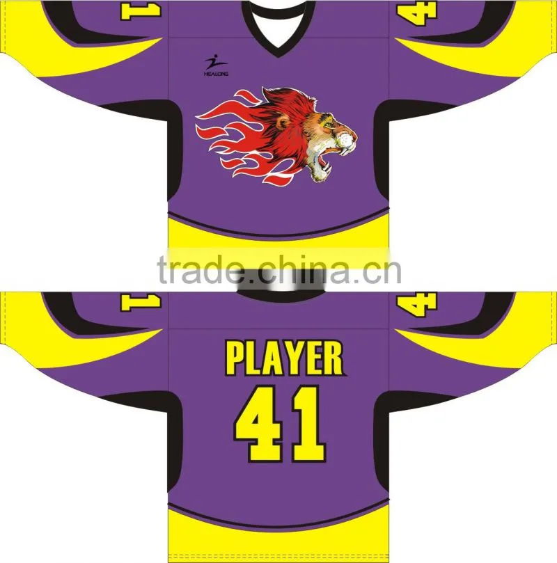 Full Sublimation Printing Customized Ice Hockey Top