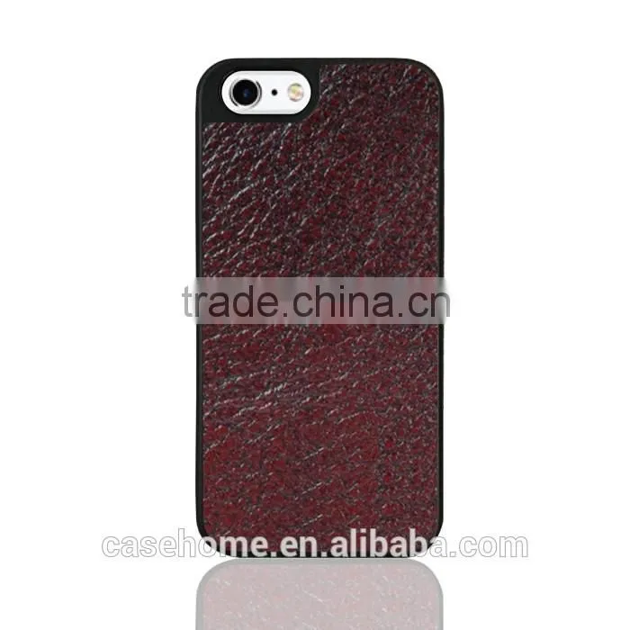 Hard PC Case PU Material Protective Back Cover for iphone SE