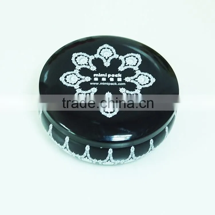 Black travel tin candle/Aroma Tin candle/Tin metal candle/Tins massage candle