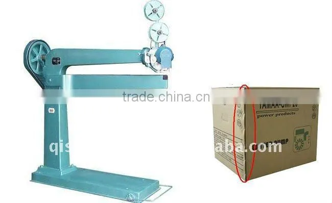 Semi-auto corrugated carton box stapler Machine