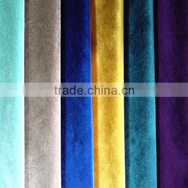 Wholesale Shiny Warp Knitting Italian Velvet Sofa Fabric For Home Textile Decoration