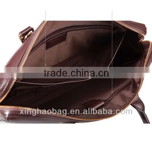 Men's bag! genuine leather laptop bag briefcase