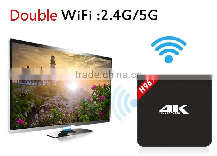 Vensmile Amlogic S905 Android 5.1 Smart TV Box H96 Plus Kodi 16.0 bluetooth 4.0 quad core 2GB 16GB H96 Plus