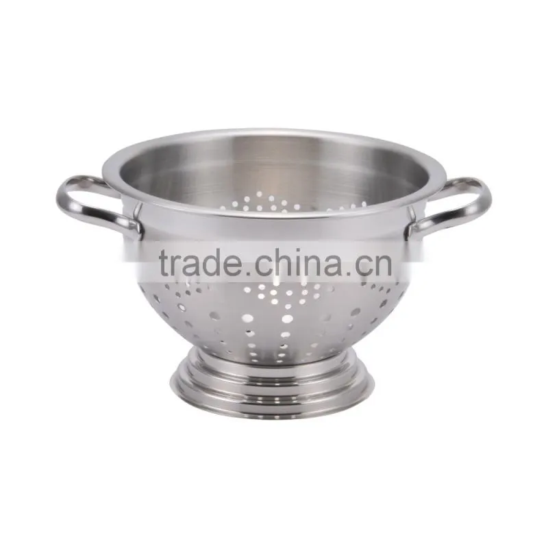 Stainless Steel Colander with handle fruit holder