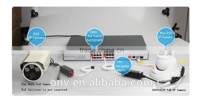 Best quality High Power PoE Switch with 16 Ethernet Ports and 2 Gigabit Ports