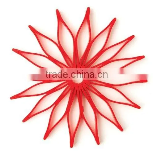 Fashionable Multi-Purpose Silicone Foldable Trivet