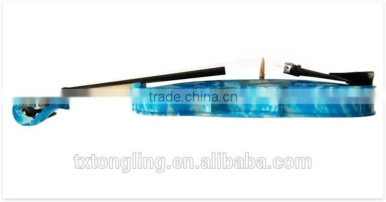 Blue Flower Decorative Solid Wood Violin TL-1204
