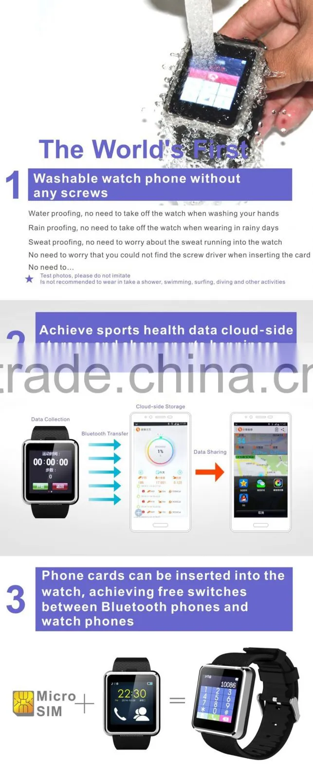 Android smart watch / price of smart watch phone / China factory promotion Low cost android smart watch