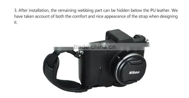 JJC PU Wrist Hand Strap Camera Accessories for NIKON, for CANON, for SONY, for FUJIFLIM