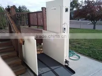 Outdoor electric wheelchair lift small elevator for homes with no rust ce price