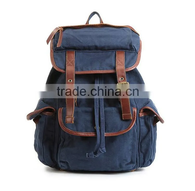 China new products fashion unisex canvas bag back pack