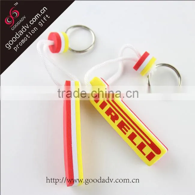 Wholesale custom cheap promotional items foam float key ring