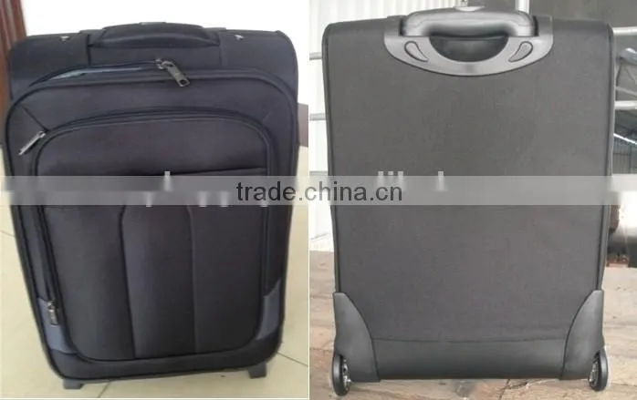 3pcs build in 2 wheels trolley luggage yiwu