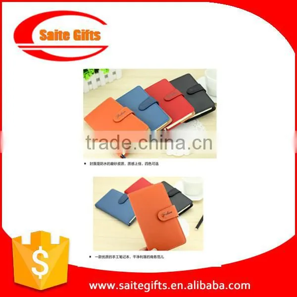 Leather cover notebook with round corners