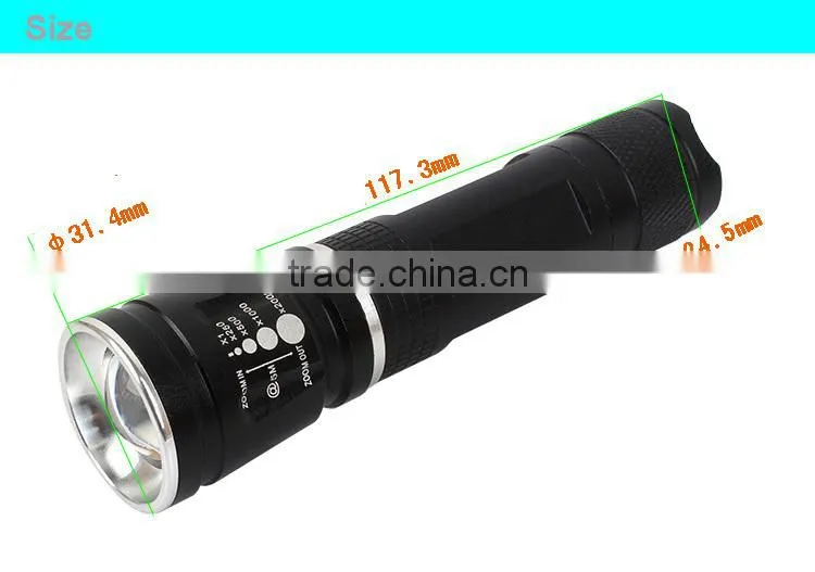 GOREAD A5 High bright rechargeable focusable XML T6 mini LED search light