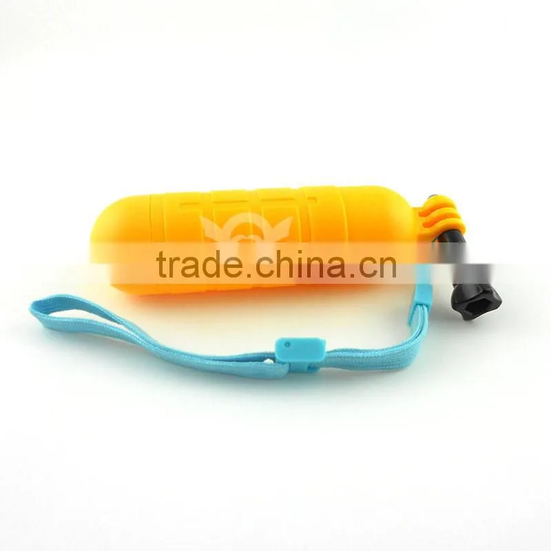 Floaty bobber with strap and screw for Gopro Hero 3+/3/2/1, Yellow & Orange
