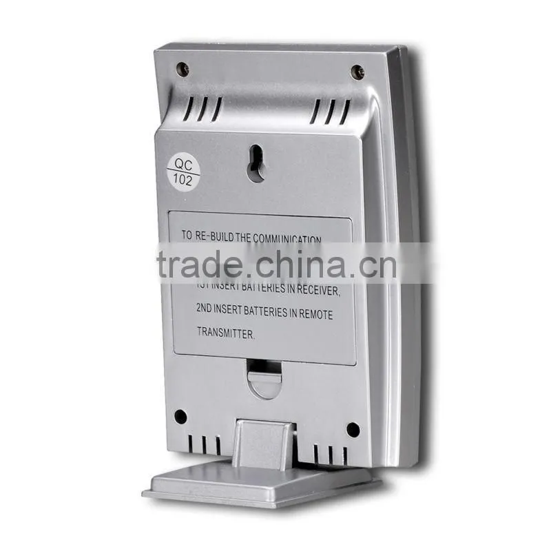 Wireless Indoor Outdoor Thermometer Temperature Clock Weather Station