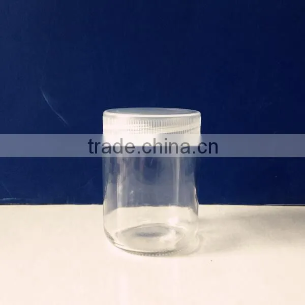 220ml glass honey, pepper sauce, jam,coffee jar with white plastic cap