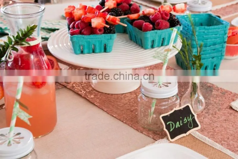 Personalized sequin table extra long table runners