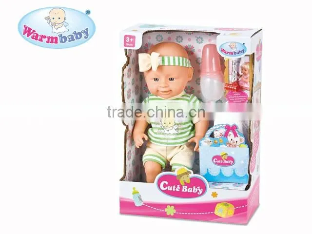 12 Inch pee baby doll with drinking and play the air whistle