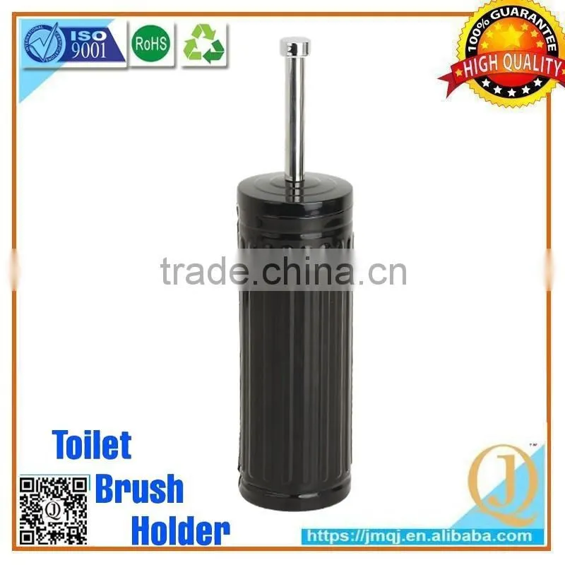 black colorful Bathroom metal toilet cleaning brush holder with drip cup