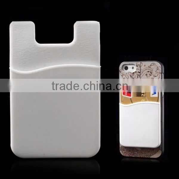 hot sale 3m newly phone sticker/adhesive silicone card holder