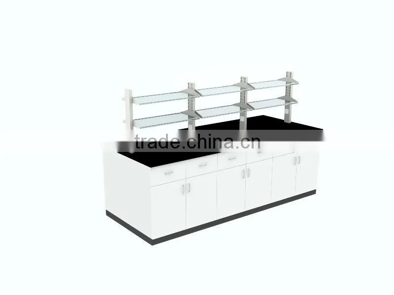 Galvanized steel laboratory work bench