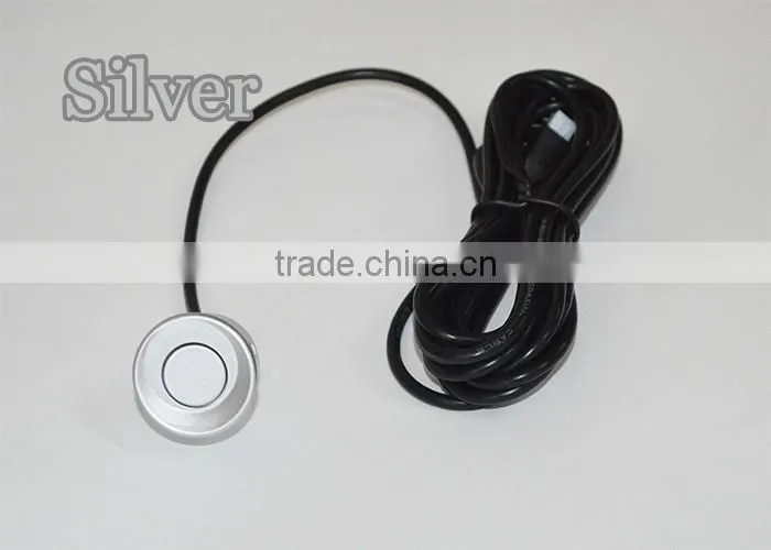 Free Shipping 4 Sensors English Human Voice LCD Parking Sensor Kit Real Person Speech 22mm Car Reverse Backup Radar System 12V