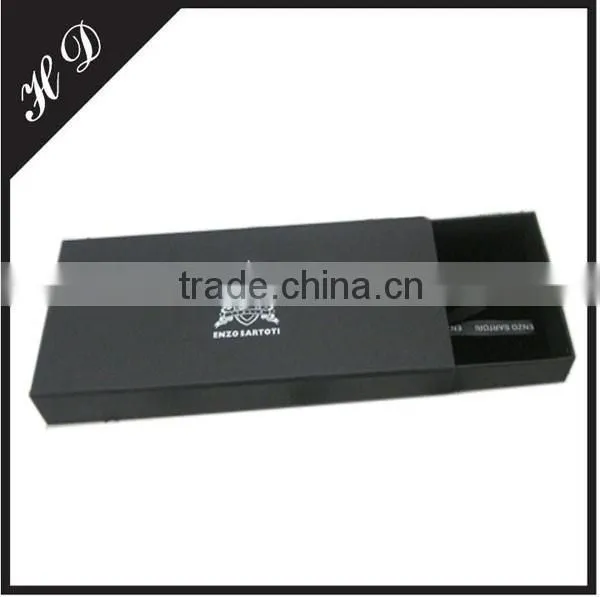 Custom Tie Gift Box Black Drawer Box
