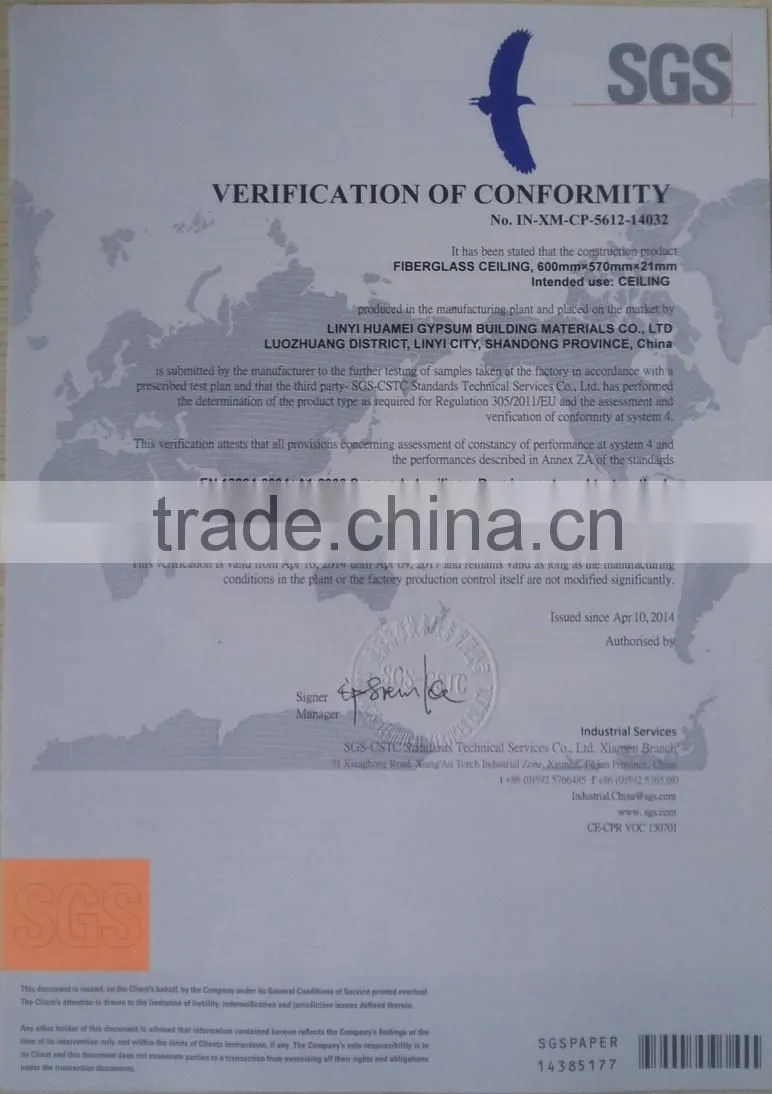 sound absorbing co efficiency acousitc board Shandong supplier