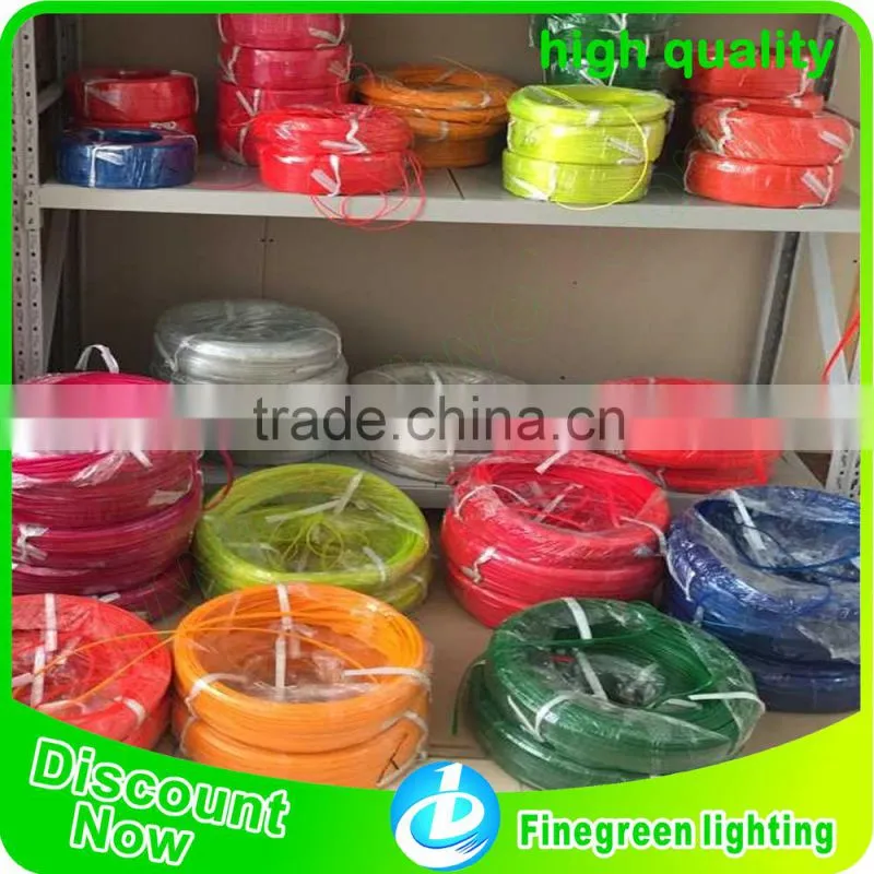 electroluminescent cables,2015 finegreen lighting best selling 2.3mm el cables