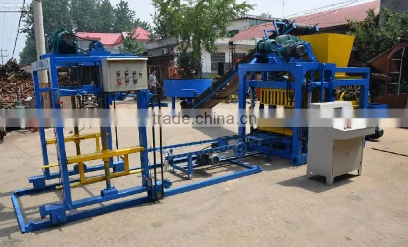 China Wante Brand Block Machinery QT4-25 Cement Bricks Molding Machine cement And Concrete Block Making Machine
