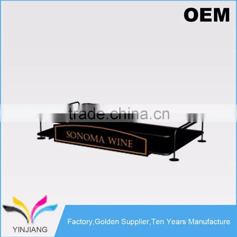 Shop Supply Metal Counter Wine Display Stand for 6 Wine Bottles