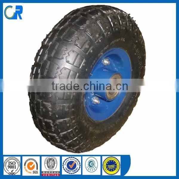 Folding hand trolley wheel
