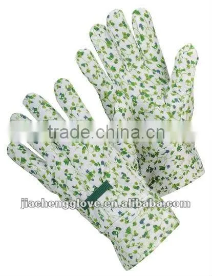 garden gloves flower , canvas gloves