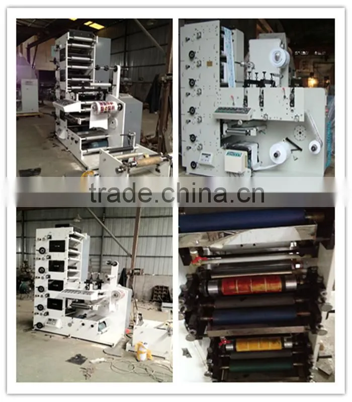 UV Drying System 3 Colors Flexo Label Printing Machine