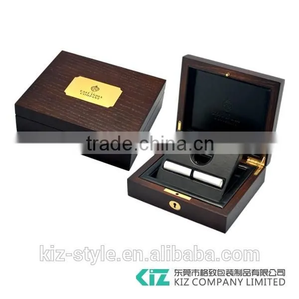 High quality wholesale custom made wooden medallion coin display box
