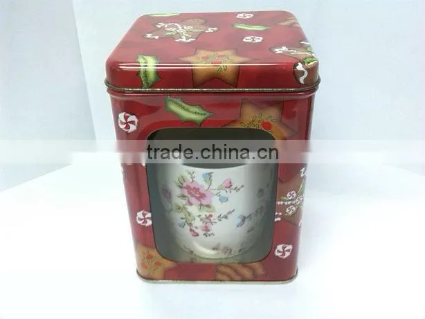 Gift window tin box