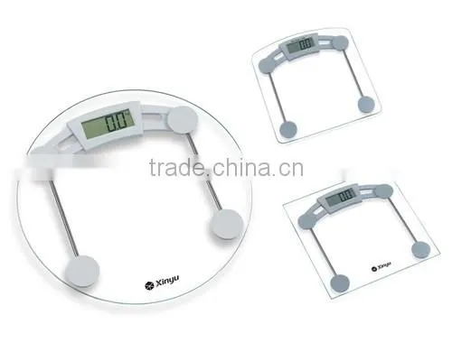 weighing instrument round glass auto on