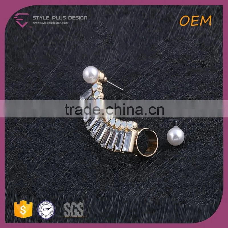 E78067I01 Korea Animal Sex With Ladies Cute Fashion Jewelry Earring Stainless Steel Latest Design Of Pearl Earrings